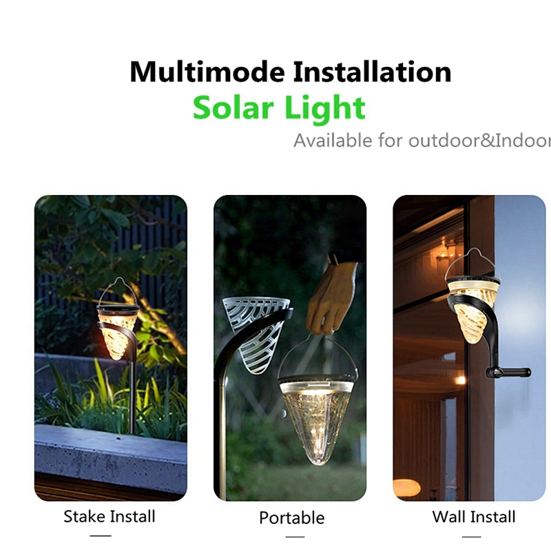 Sunbonar Multimode intallation Solar Energy lamp available for outdoor&indoor with white&warm white swtichable for the garden cottage pathway lighting