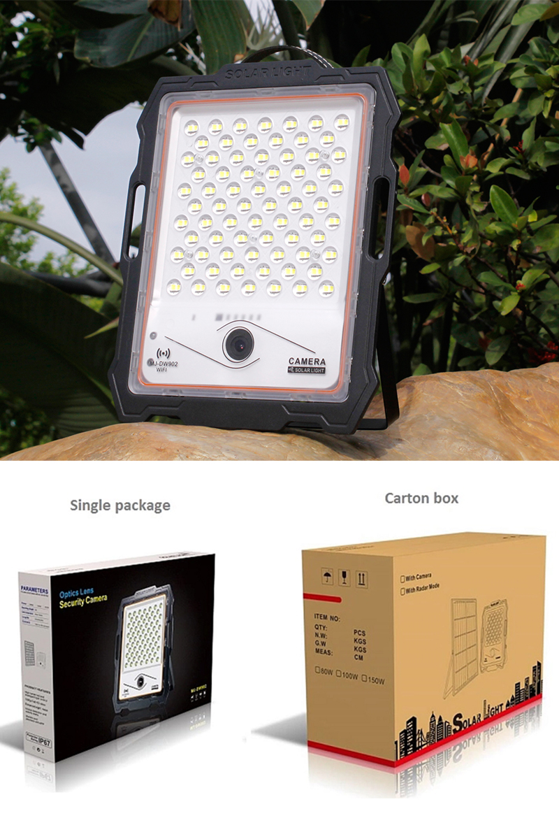 Achetez en gros Haute Qualité Led Solaire Projecteur Réflecteur Solaire  Avec Caméra 100w 200w 300w 400w Lampe Murale Extérieure Chine et Lumière  D'inondation Led à 37 USD