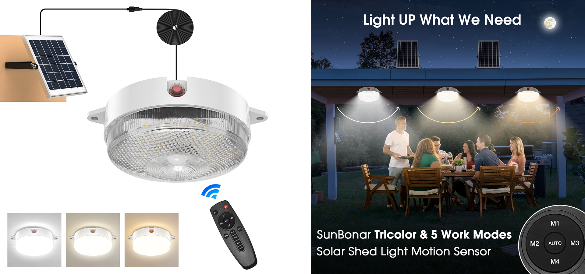 Solar ceiling light