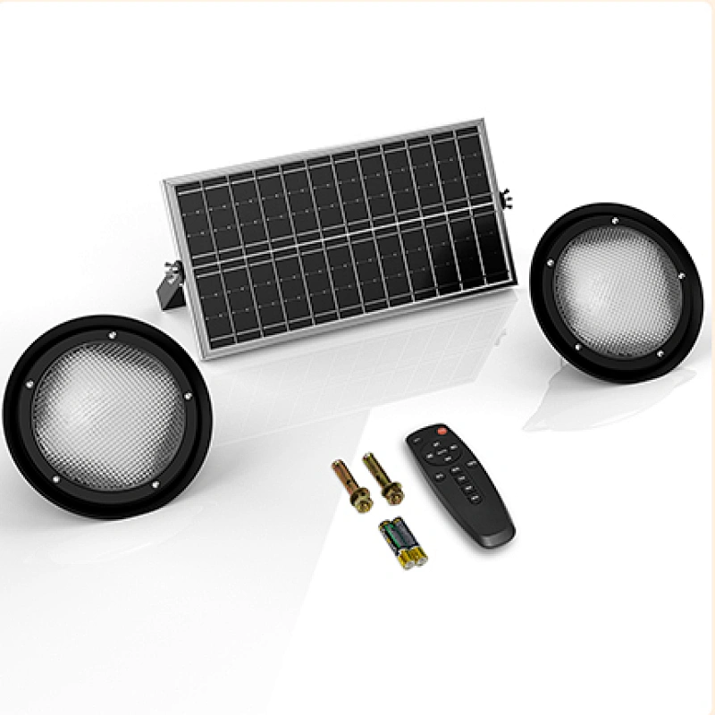 Solar Pendant Lights Indoor Outdoor with Remote Control, 120LEDs Solar Powered Shed Light IP65 Waterproof for Home Barn Chicken Coop Gazebo(Tricolor Light)