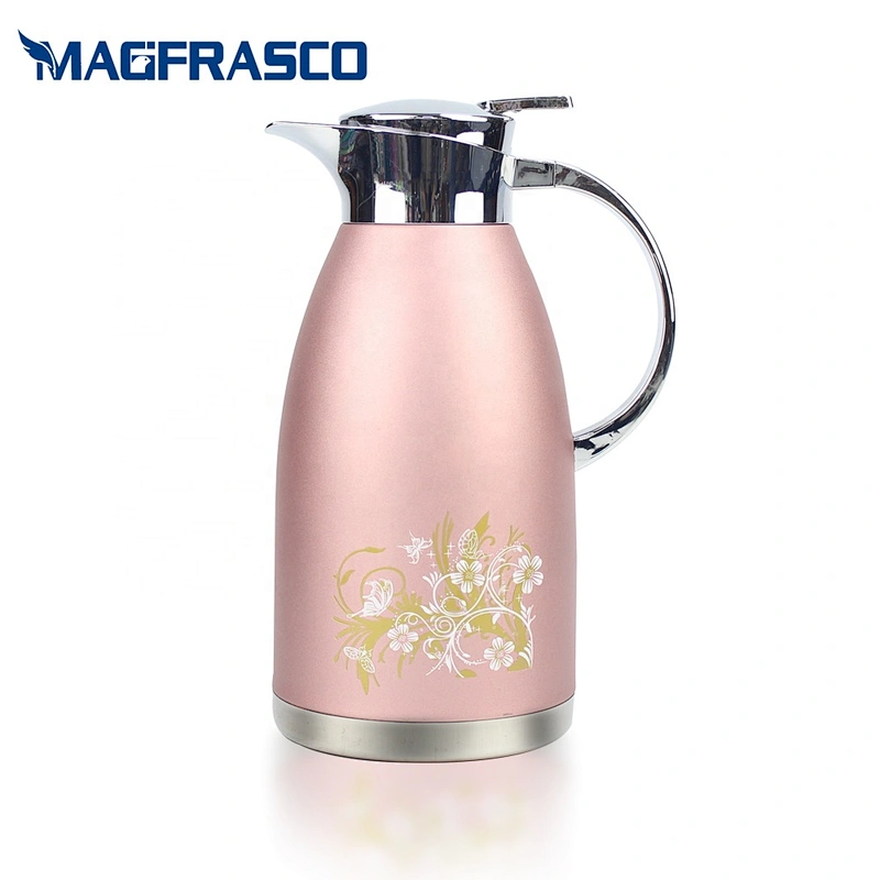 Bright Stainless Steel insulated Vacuum Flask Thermos, Keeps Hot/Cold water  up to 20 Hours, Stainless Steel Double Wall Vacuum Glass Themros (1.6L)
