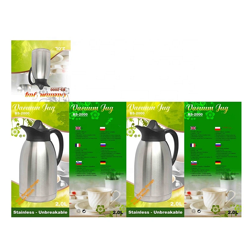 Green 1l Thermal Coffee Carafe Double Walled Vacuum Coffee Pot