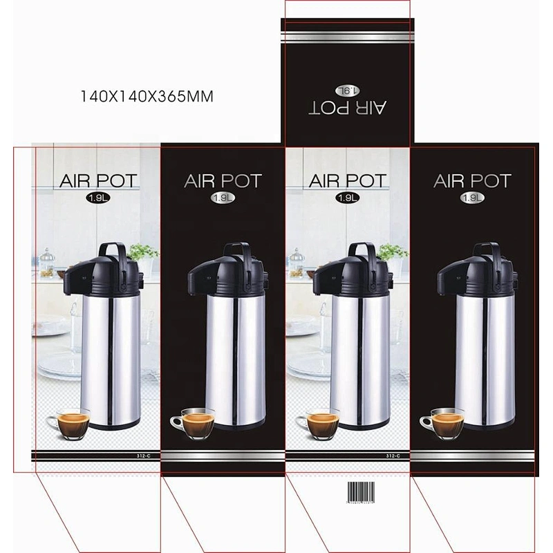 Restaurantware Met Lux 3L Coffee Dispenser, 1 Pump Lever Coffee Pump  Dispenser-25 Hr Heat Retention, Built-In Handle, Silver Stainless Steel  Airport