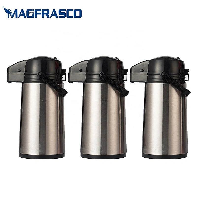 Manufacturer Red Pump Dispenser Insulated Thermal Coffee Thermos