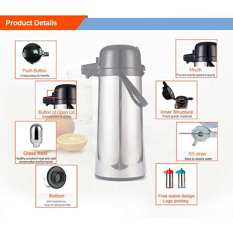 Magfrasco 1.9L termos de acero inoxidable flask glass refill inner hot cold  coffee thermos stainless steel from China Manufacturer - HUNAN WUJO GROUP  IMPORT & EXPORT CO. LTD.