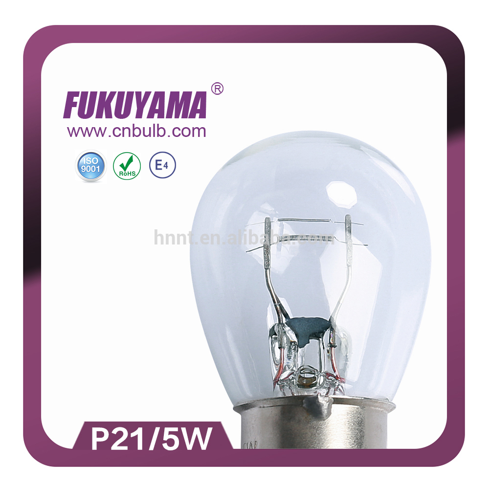 5W φ25x49mm Auto Car Dual Bulb Lamp Taiwan Holder=φ 15mm 10pc BAY15D 12V 21W 