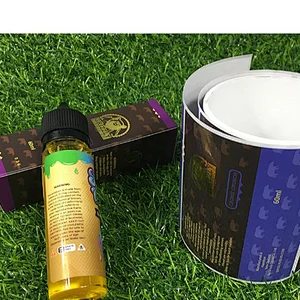 High Quality Self Adhesive Waterproof Vinyl Can Jar Label Sticker Roll For Wine Beer Honey Juice Mineral Water Bottle Buckets