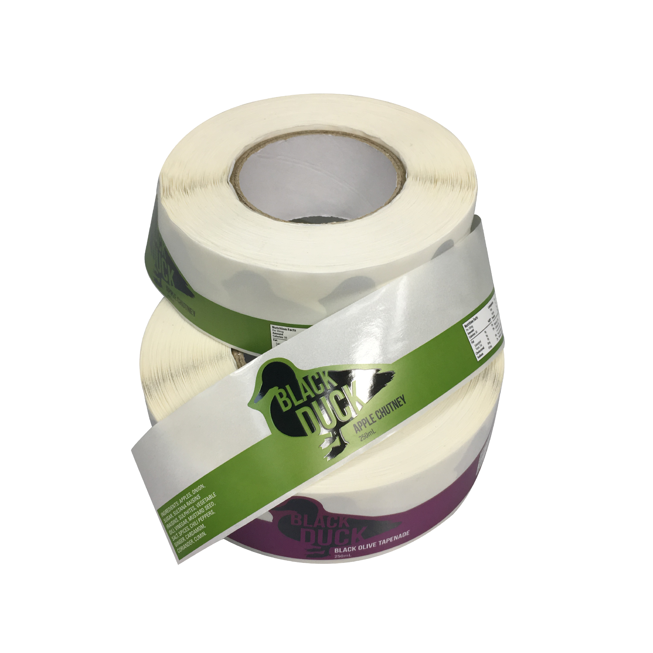 white pe label