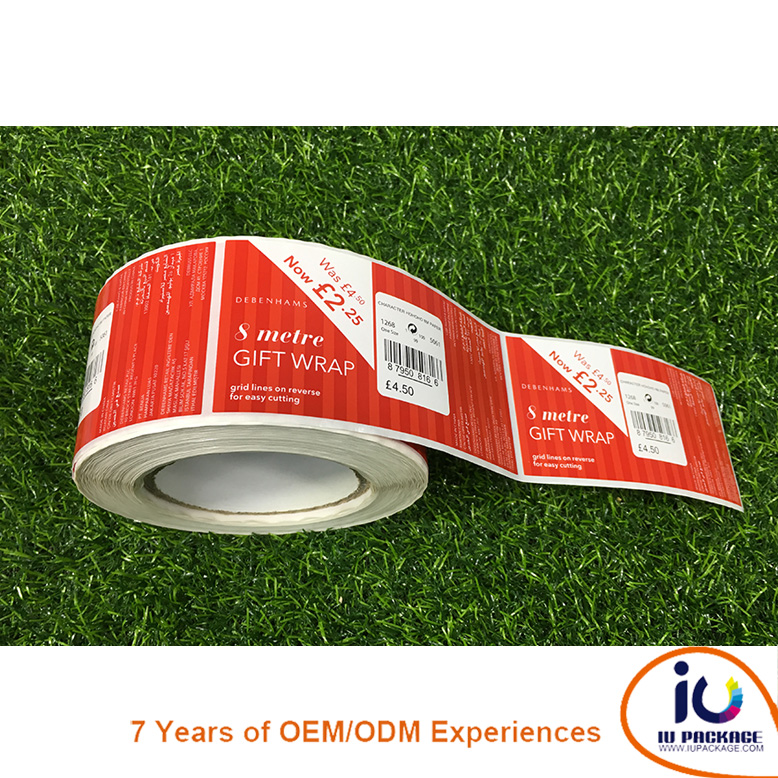 glossy varnish premium quality paper label