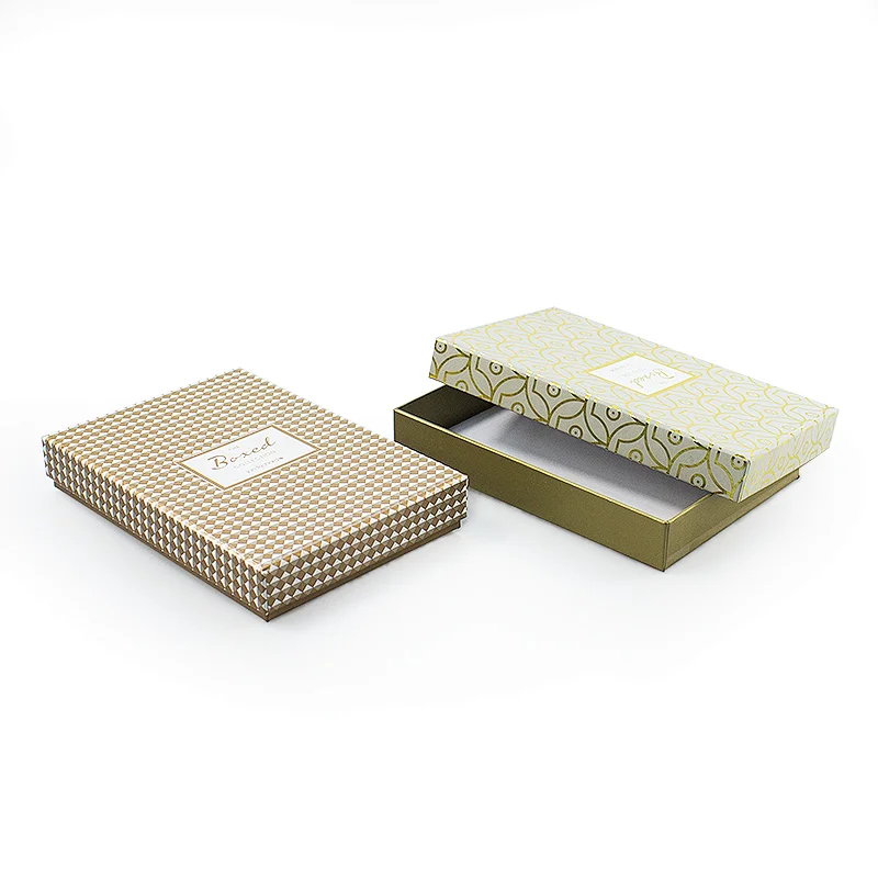 High quality luxury Gold stamping paper gift box