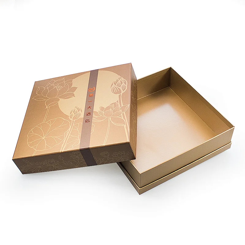 Customized square gift paper box fancy package