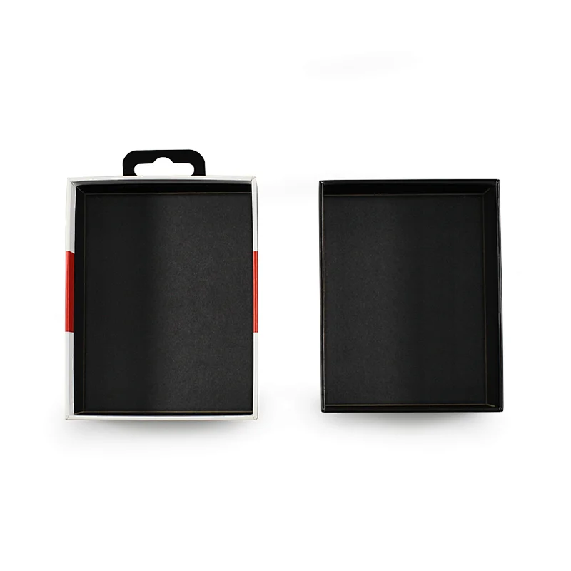 High quality custom size Earphone packing box with plastic handle