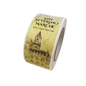 Textured Sticker Paper Stock Paper Wine Bottle Packaging Label Roll