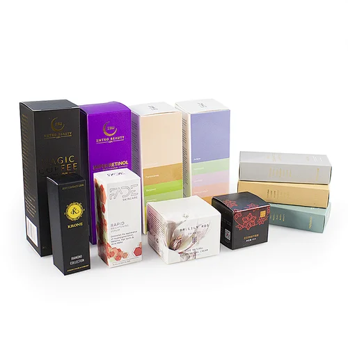 cosmetic skincare product luxury package paper box different styles