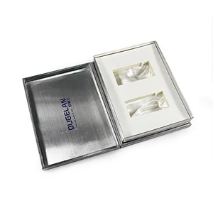 Luxury silver foiling paper wrap top and bottom box