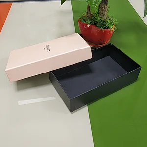 Cheaper customized cardboard top and bottom box for sock products