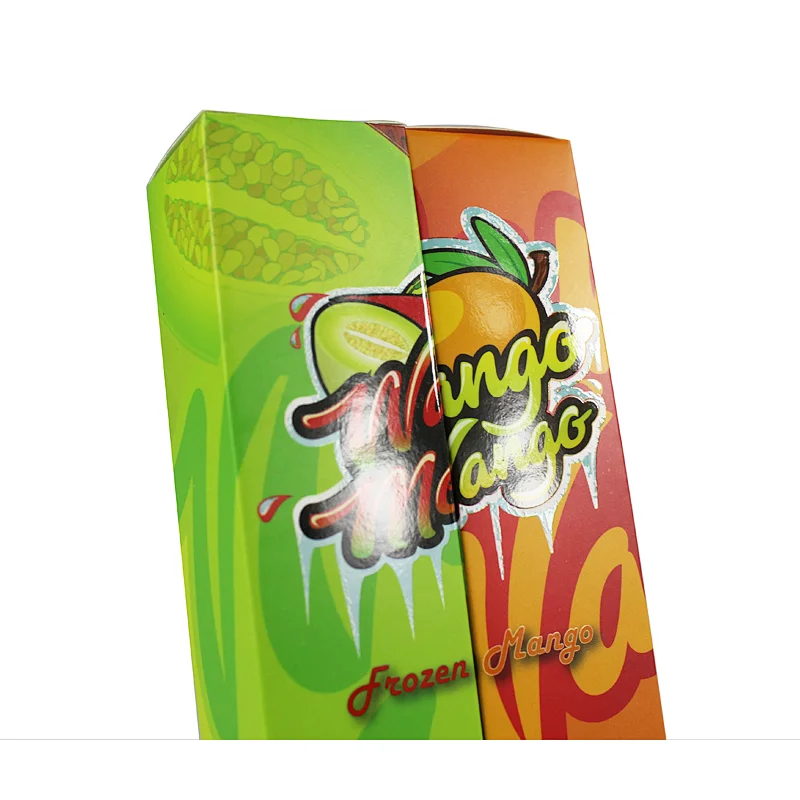 shinny uv printed colorful paper package box for 60ml gorilla bottle