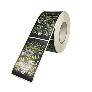 Custom self-adhesive waterproof disinfectant stickers label printing