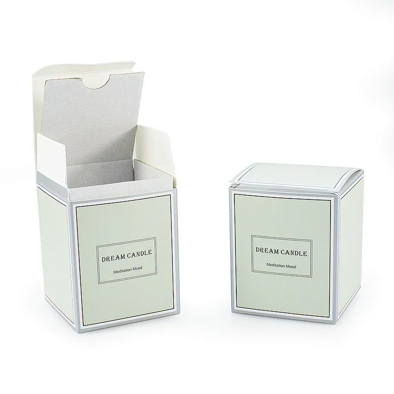 Printed Strong Card Paper Box With Insert For Candle Package