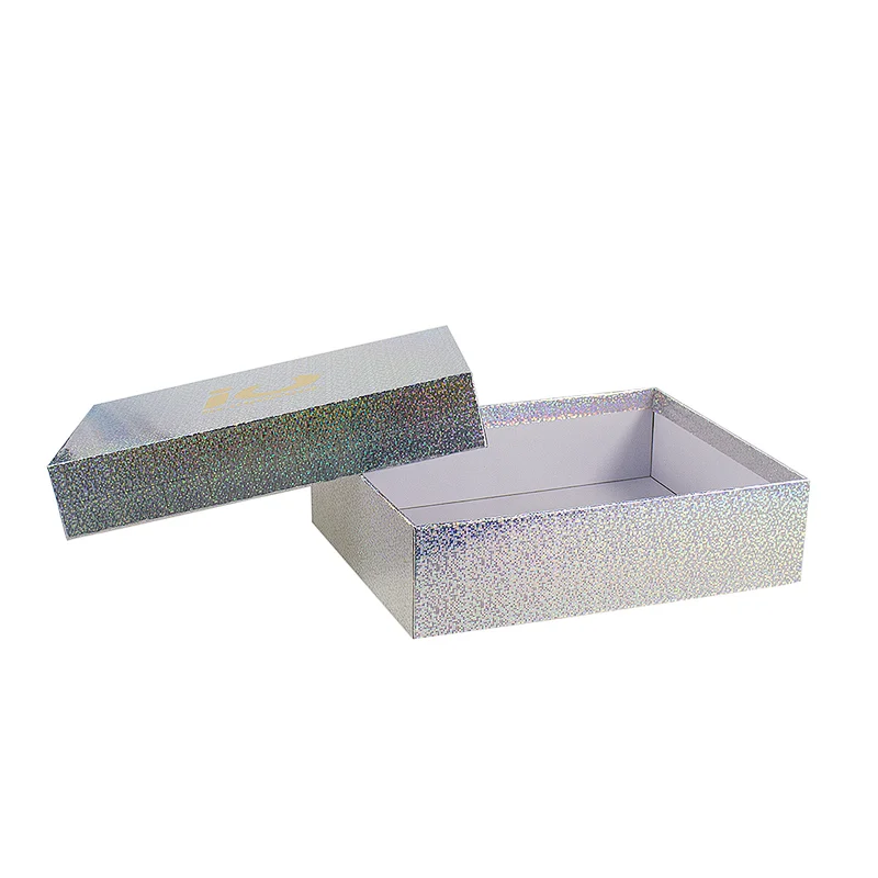 gold and silver paper gold stamping packaging rigid box