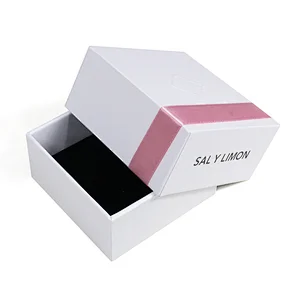 High quality custom logo white gift cardboard box