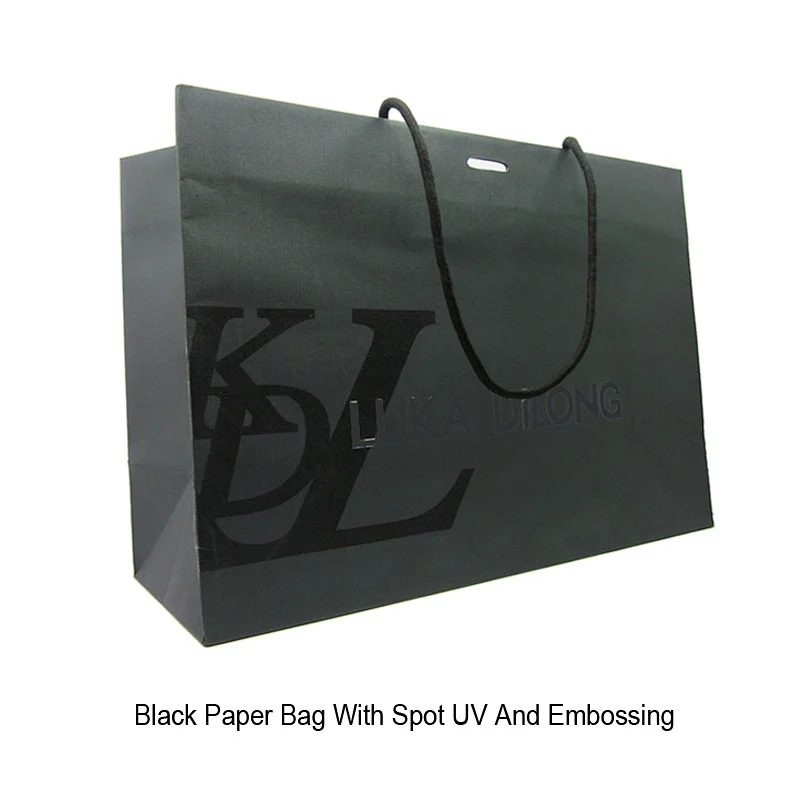 High quality Fashion Custom Paper Jewelry Packaging bag Laminated Art Paper Bag White With Company Logo Print