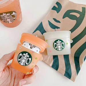 Custom Cute Starbucks Airpod Case Cover For Wireless Earphones Airpods SB-1