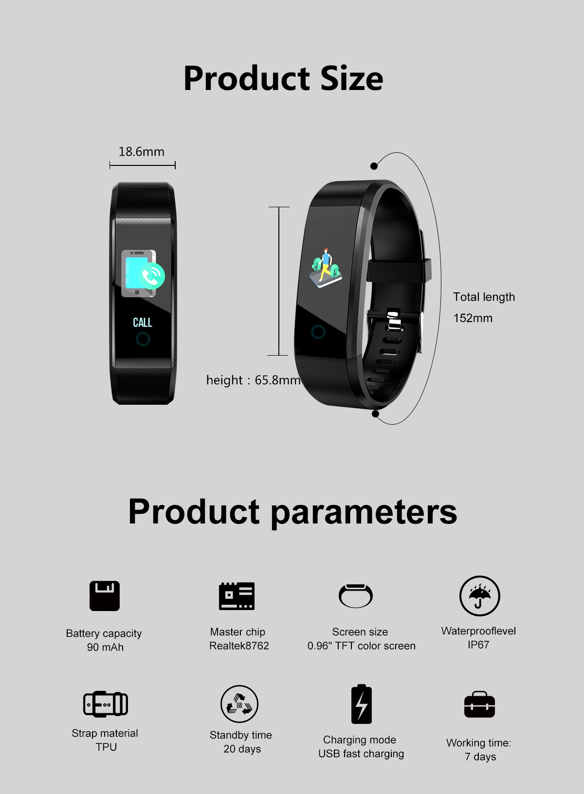Smart Movement Fitness Tracker China