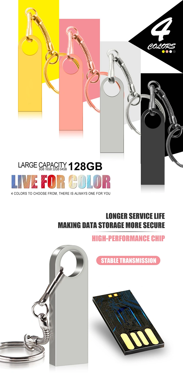 Rose Gold Flash Drive company