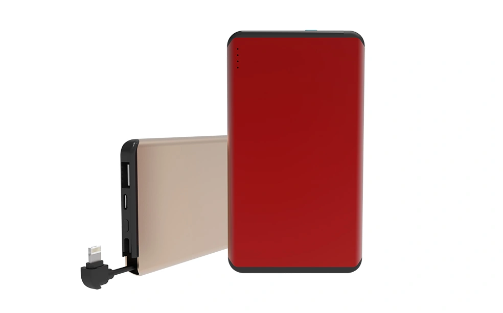Slim Power Bank With Built In Cable factory