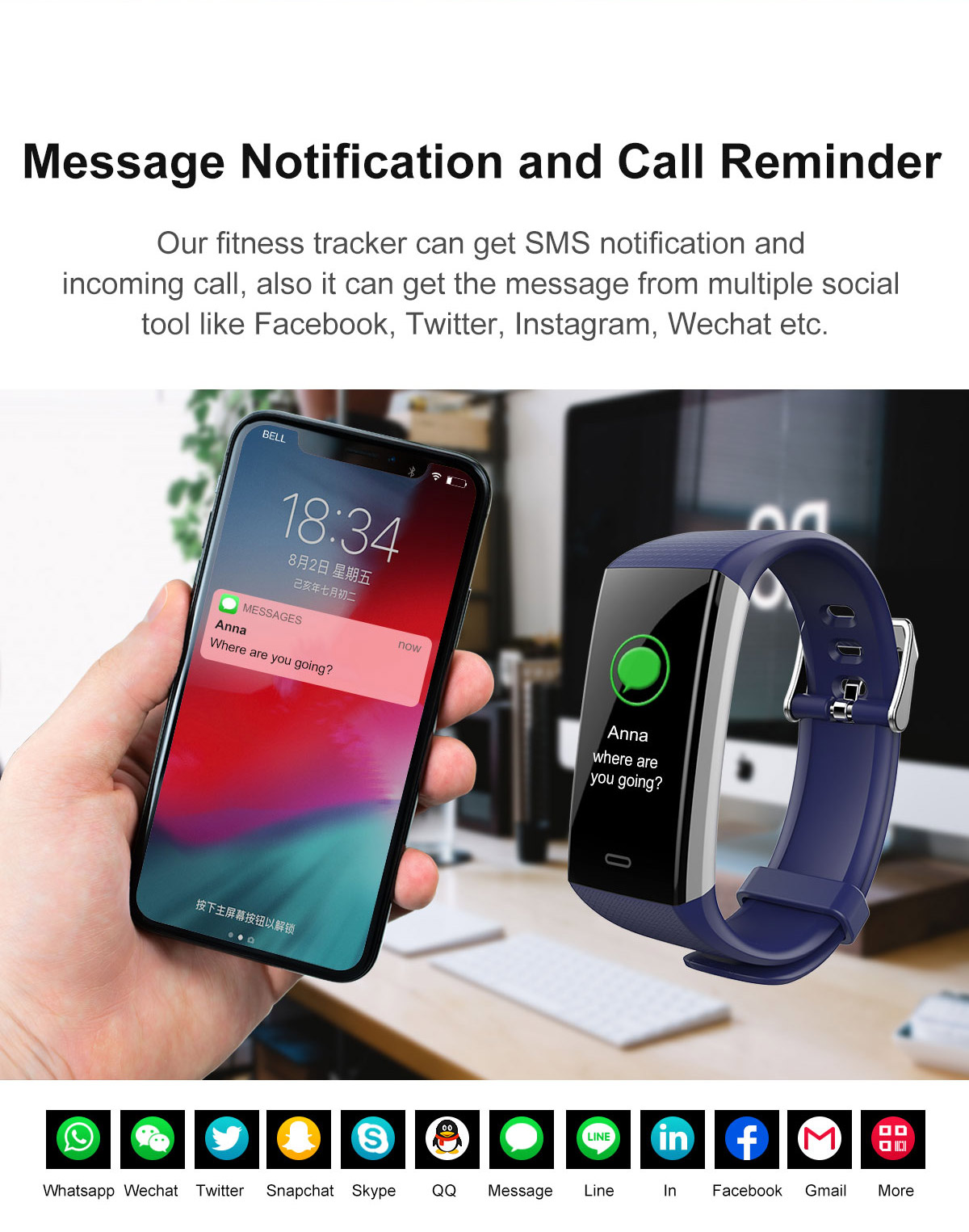wholesale Bluetooth Smart Watch Fitness Tracker