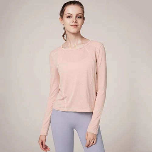 Ziling Yoga Running Women Long Sleeve Shirt Fitness Yoga Sport Top