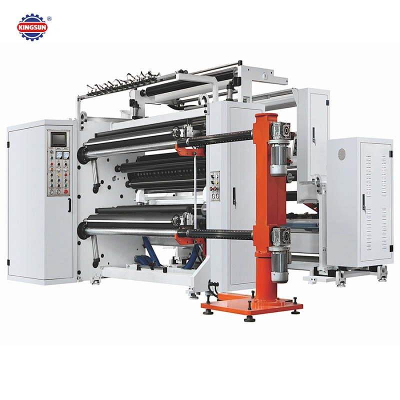 High Speed Jumbo Roll Paper Adhesive Label Sticker Automatic Slitter Rewinder Machine
