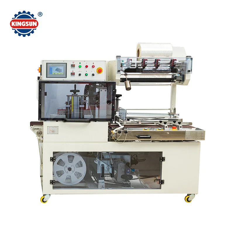 Automatic side sealing machine and heat shrink wrapping machine