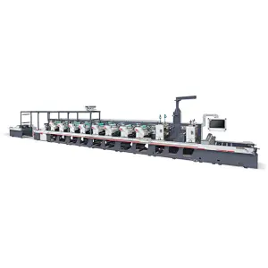 KSG-340-P8 High Speed Sleeve Sticker Label Flexo Printing Machine