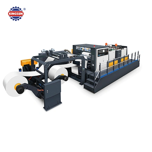 KSM-1500 Series Automatic Servo Control High Speed Double Rotary Paper Sheet Cutting Machine