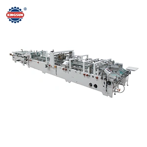 China professional supplier KS980 SL folder gluer for 4 and 6 corner box