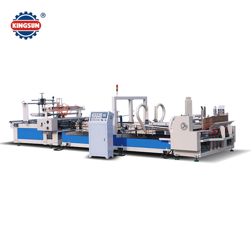 Kingsun Machinery Automatic Corrugation Caton Box Folder Gluer Machine