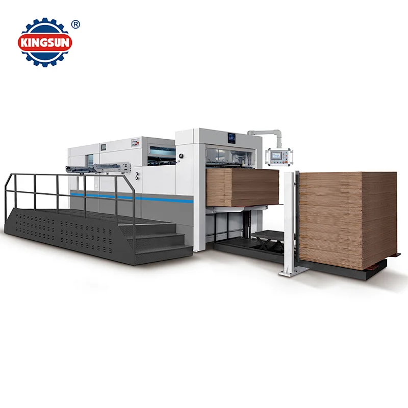 Flat bed die cutting machine