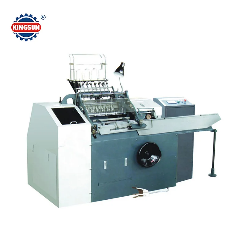 Semi-automatic book sewing machine in post- press equipment
