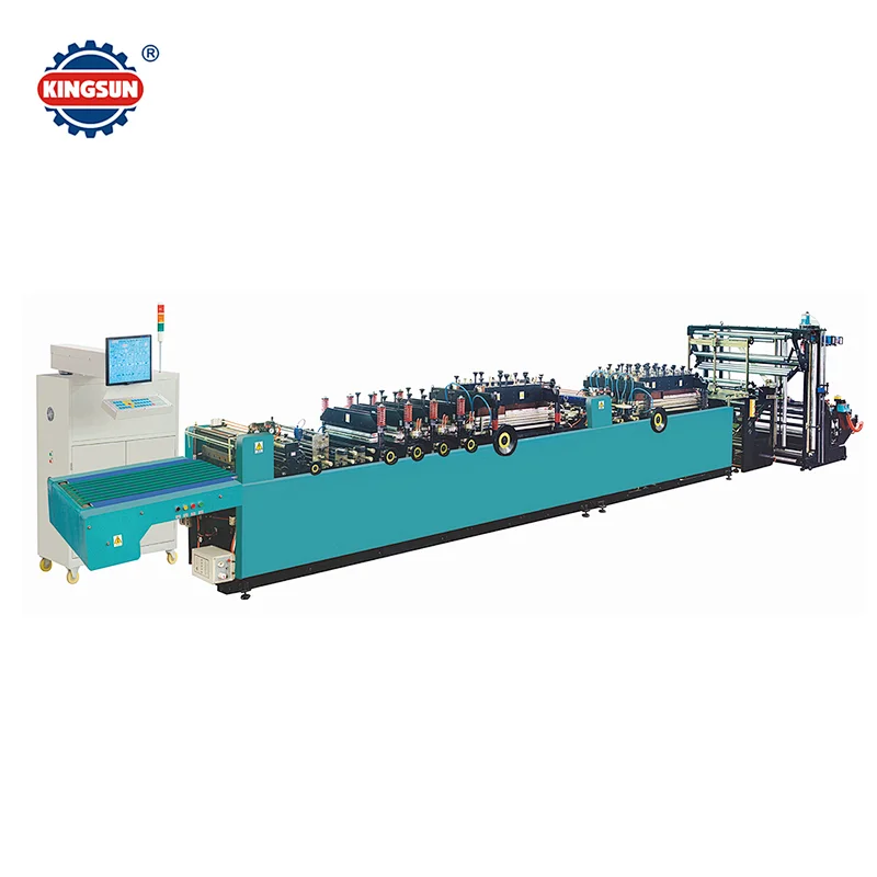 KZD-400ZF High speed four side seal center seal plastic bag making machine
