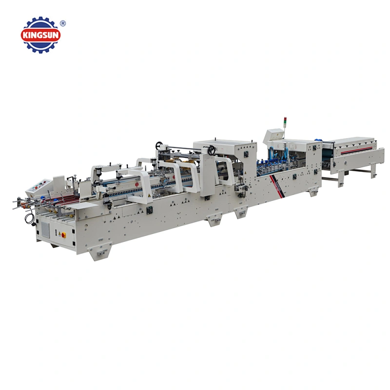 GDHH-900 pre-folding and bottom lock box three point automatic carton gluer machine