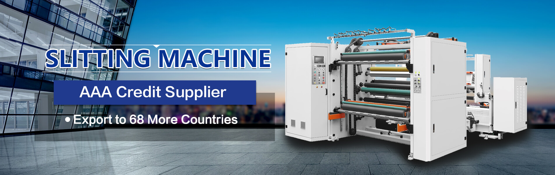 Jumbo Paper Roll Slitter Rewinder Banner