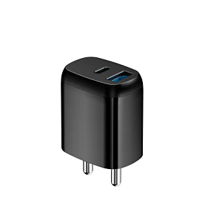 PD20W+QC3.0 wall charger with US/EU/UK/Indian plug