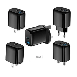 PD20W+QC3.0 wall charger with US/EU/UK/Indian plug
