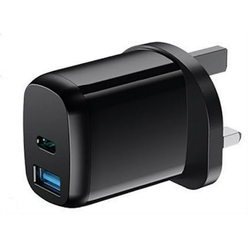 PD20W+QC3.0 wall charger with US/EU/UK/Indian plug