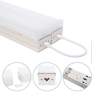 LED 线性灯 60w 150lm/w 8500k 0-10V 可调光 LED 照明灯具，适用于车库仓库和车间