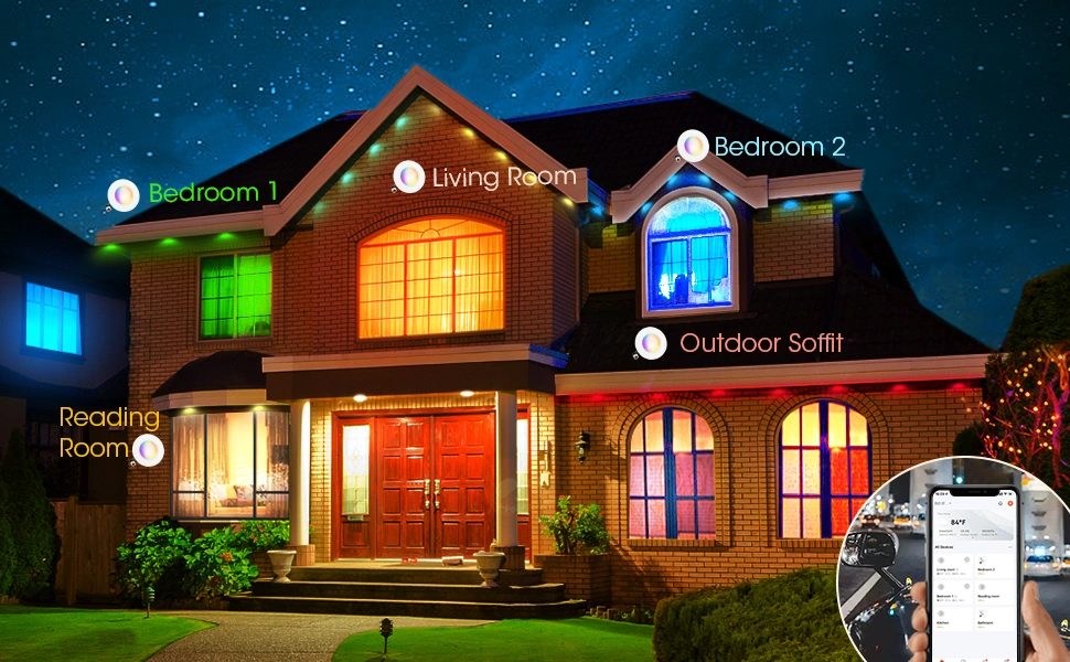 Smart retrofit recessed lights 6 inch