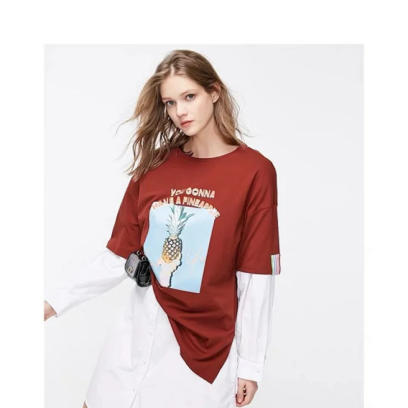 New Versatile Loose Soft Colors T-shirt for women