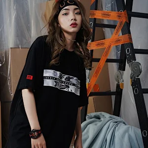 Fashion Casual Custom Print Logo Half Sleeve Woman T shirt 100% Cotton